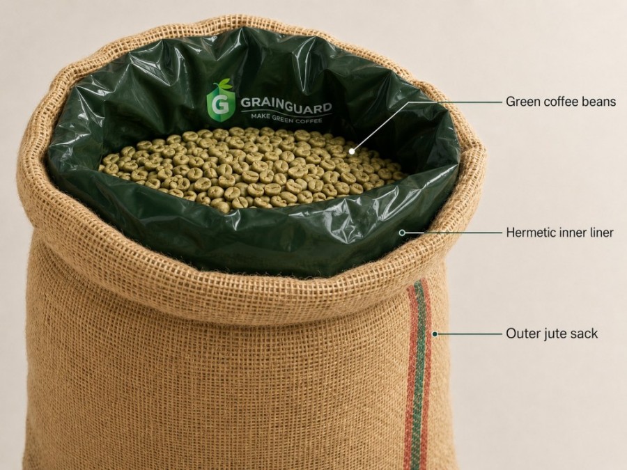 Hermetic Jute Liner For Coffee Beans